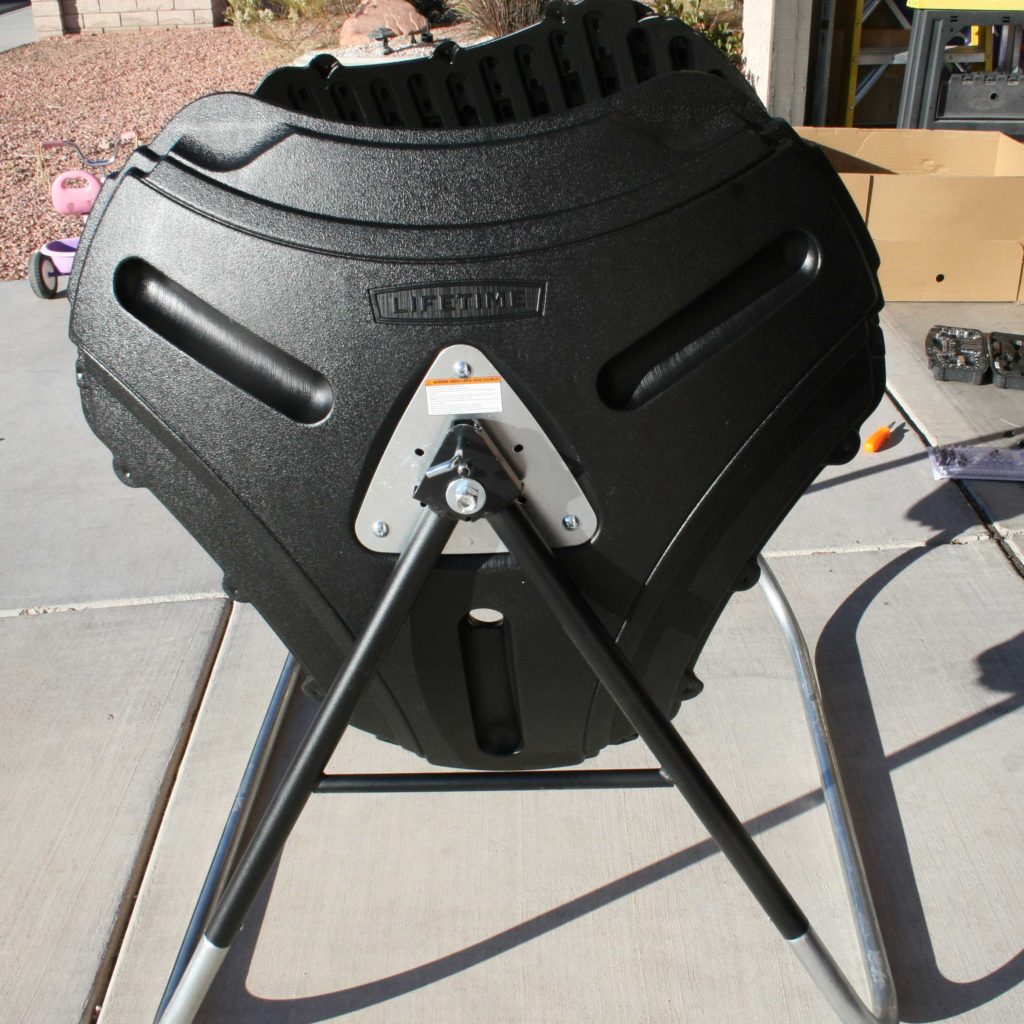 Ends of Compost Tumbler