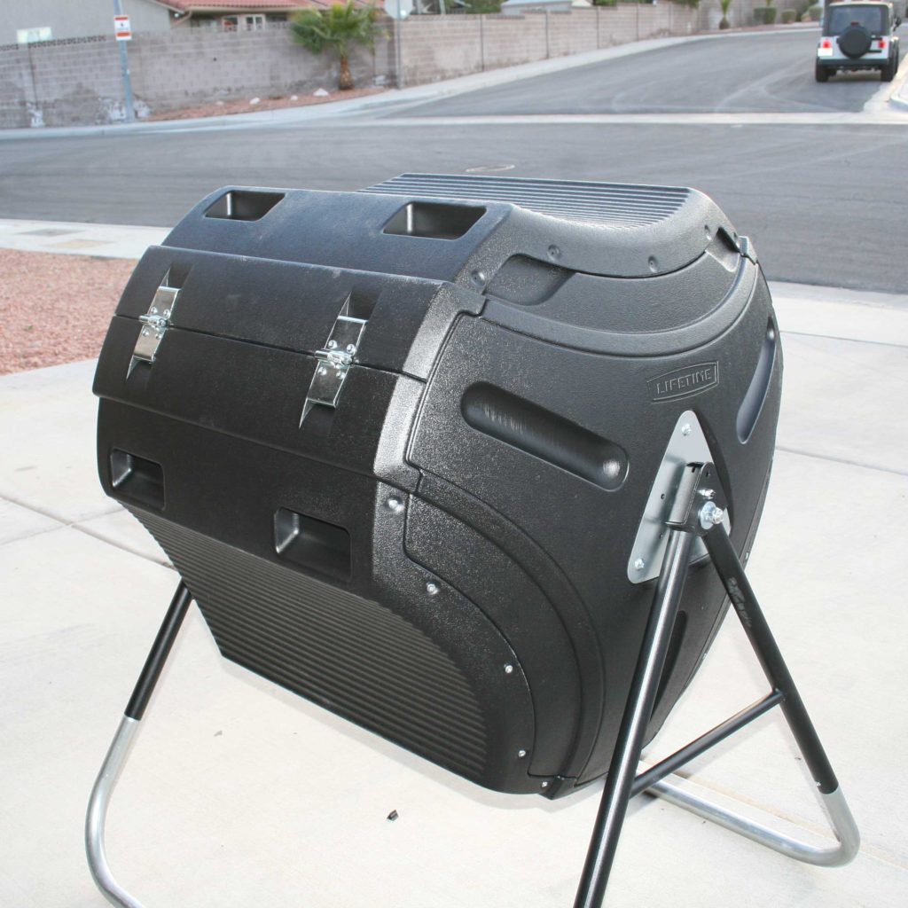 Lifetime 80 Gallon Compost Tumbler finished