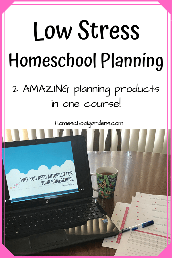 homeschool planning course, pinterest image
