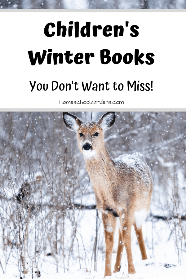 pinterest image for Winter Books for Kids