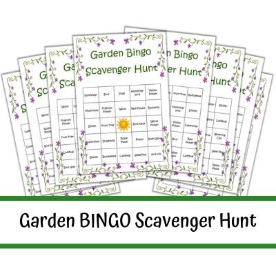 Garden Bingo Scavenger Hunt – FREE Printable