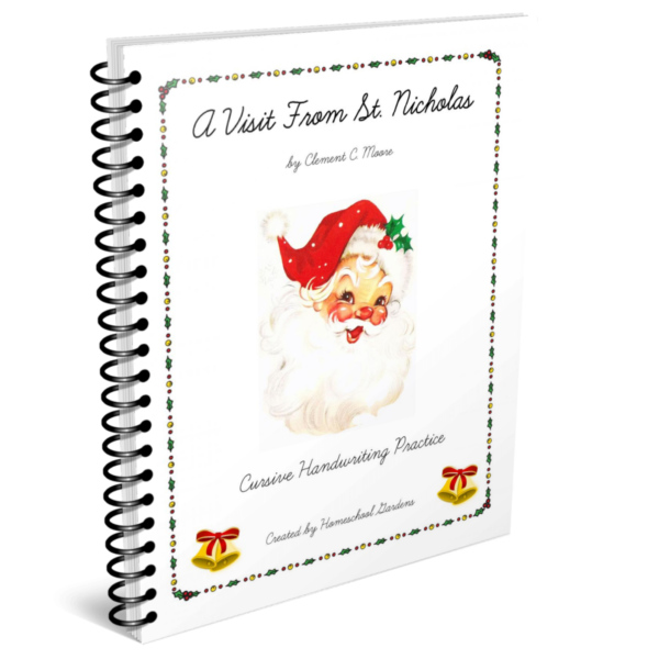 product image for 'Twas the Night Before Christmas Cursive Handwriting Practice