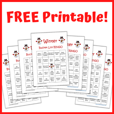 Winter Activities for Kids – Free Printable