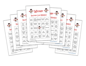 Winter Bucket List BINGO