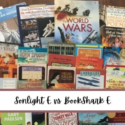 Sonlight E vs BookShark E Curriculum Comparison